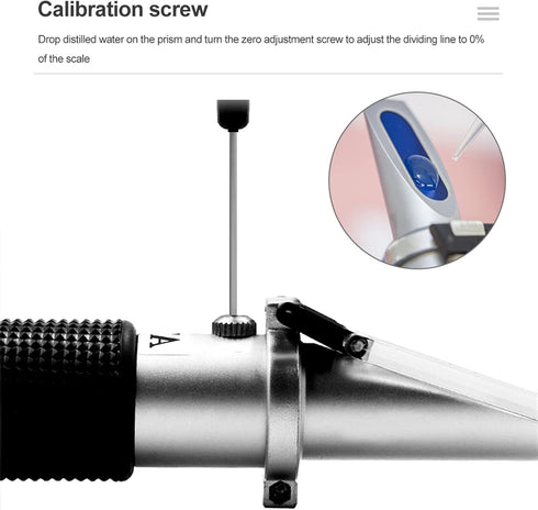 VGVGV 4-in-1 Brix Refractometer, Hand Held Optical Freezing Refractometer Concentration of Urea with ATC for Car