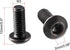 uxcell M3x8mm Thread Button Head Hex Socket Cap Screw Bolt, 100pcs
