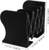 Cabilock Heavy Duty Retractable Bookends for Desk Large Black Adjustable Desktop Book Shelf Holder for Heavy Books