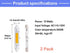 78 mm/3.1 R7S Bulb (2 Pack) 110V 10W 3000K T3 Bulb 100W Bulb in LED Warm White J Type Halogen Replacement Halogen