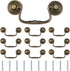 SUPERFINDINGS 10 Sets Vintage Bail Pull Handles 34x92x8.5mm Antique Bronze Furniture Hardware