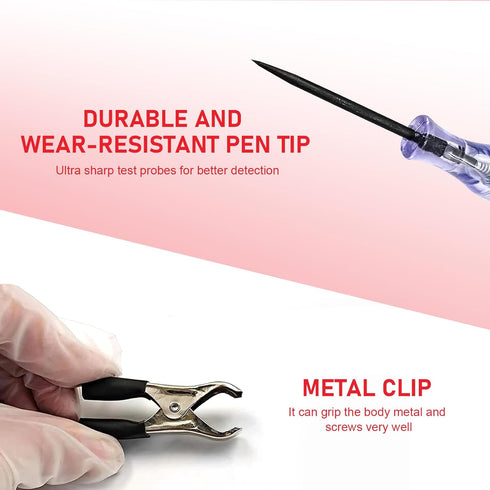 yorpyep 3 6 12 24V Car Circuit Tester, Circuit Inspection Pen for Resolving Positive and Negative, Sensory Tester