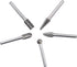 5pcs Carbide Burrs Set with 1/4'' Shank, Double Cut Tungsten Carbide Rotary Files for Die Grinder Metal Wood Carving