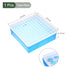 YOKIVE Tube Rack, Polypropylene Test Tube Rack Holder | Great for 1.5ml, 2ml Lab Test Tube(Blue, 100-Sockets)