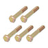 Hex Bolts 5Pcs (9/16-12x3"), Grade 8 Carbon Steel Zinc Plated Partial Threaded Hex Head Screw for Furniture Repair
