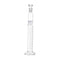 EISCO Graduated Cylinder, 100mL - Class Tolerance ±0.50mL - 19/26 Polypropylene Stopper - Hexagonal Base, Blue Graduations - Borosilicate Glass