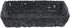 Ventilated Produce Tray Rectangular Black Plastic Ventilated Produce Tray - 11" L