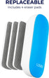 loukin Magnetic Dry Erase Eraser with 3 Replaceable Felt Pads and 3.4 oz Whiteboard Cleaner Included (Blue)