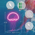 Dimmable Jellyfish Neon Sign for Bedroom Decor, Handmade Jelly fish Neon Signs for Wall Decor, Pink LED Seajelly Neon