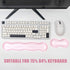 Set 60%/68%/75%, Ergonomic Silicone Gel Keyboard and Mouse Wrist Rest Clear Wrist Rest for Keyboard Comfort & Support