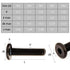 LJHYSD 10 (M6 20mm) PCS Baby Bed Crib Bolts, Crib Replacement Hardware Kit, Flat Head Socket Head Screws, Bed Frame