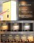 Elegant Gold Battery-Powered Wall Sconce Lighting