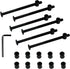 Hincell M6x120mm 12Set Bunk Bed Bolts,Hex Drive Socket Cap Furniture Barrel Screws Bolt