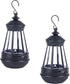 Small Hanging Solar-Lantern Lights Replacement - 2 Pack Waterproof Mini Solar Lanterns