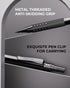 Nicpro 30PCS Black Metal Mechanical Pencil Set, Art Drafting Pencil 0.5, 0.7, 0.9 mm, 2mm Lead Holders with 16 Tube