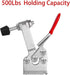 Accessbuy Toggle Clamp 225D, Heavy Duty Large Hold Down Clamp, 500Lbs Capacity, Quick-Release, 2 Pack