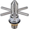 Sink glass rinser, stainless steel kitchen cup washer with star shaped base,