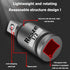 3 Pcs Universal Joint Swivel Socket Adapter Set,1/4",3/8"& 1/2"Drivers, Impact Universal Joint U-Joint Drive Impact Grad Wobble Socket Wrench Set Full Impact Grade by Resze