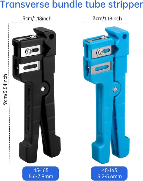 Fiber Optic Cutter Tool 45-163 and 45-165, Coax Cable Stripper, Universal Wire Stripper for Coaxial Cables