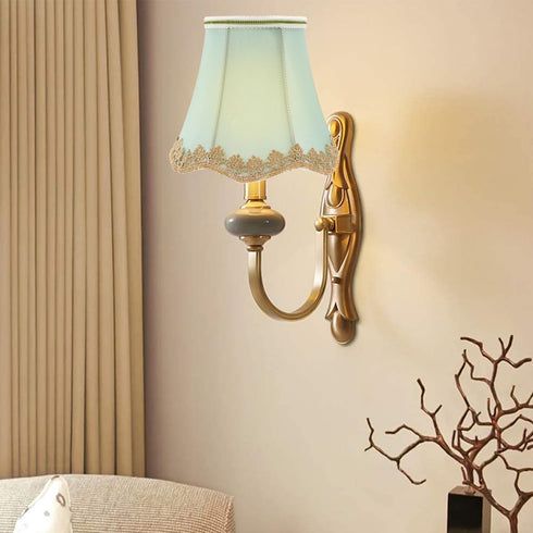4 5.11X5.11X18.89 Inch DOITOOL Pcs Cloth Lamp Shades Bell Shaped Lampshades for Table Floor Wall Lamps Soft Light Shade
