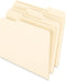 Earthwise by Pendaflex Recycled Paper File Folder, 1/3 Cut, Manila, Box of 100