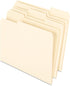 Earthwise by Pendaflex Recycled Paper File Folder, 1/3 Cut, Manila, Box of 100