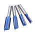NIBBLAX Set, 1/4" 1/4",5/16",3/8",1/2" Router Bit Straight Router Bit Shank, Flush Trim Cut Router Bit for Woodworking