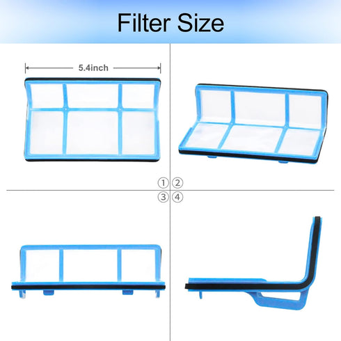 Garbage Fighter Vacuum Filter Kit, Replacement for ILIFE V3 V3S V5 V5s Pro Robot Vacuum