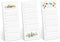 Modern Holiday Gift Checklist Set of 3 Colorful Christmas Note Pads, 3" x 8", 50 Sheets Per Pad, Made in USA