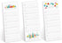 Modern Holiday Gift Checklist Set of 3 Colorful Christmas Note Pads, 3" x 8", 50 Sheets Per Pad, Made in USA