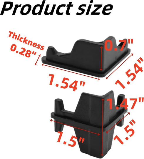 Sraseenomy 24 (12 12 Pcs Post Inserts Connectors for Storage Rack and Whalen Muscle Rack Shelving - PP Plastic, Sturdy