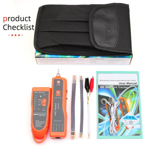 Ethernet Cable Tracker LAN Network Cables Tester Multifunction Line Finder for CAT5 CAT6 RJ45 RJ11 with Maintenance
