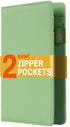 Server Book with 2 Zipper Pockets, Bigger Capacity Server Books for Waitress,
