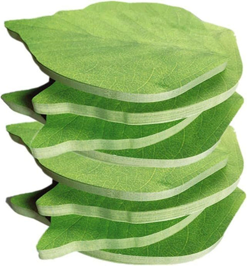 Leaf Sticky Note Pads, Anti-forgetting Reminder Note DIY Decoration, 50 Sheets/Pad, 8 Pads, 400 Pages Total