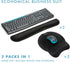 Set (2 Pack) VAGAU Premium Keyboard Wrist Rest and Mouse Pad Wrist Support, Ergonomic Memory Foam for Office, Laptop