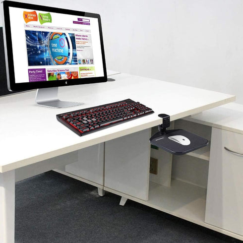 Ergonomic Mouse Platform Under Desk - Ergonomic Wrister Mouse Pad, Black