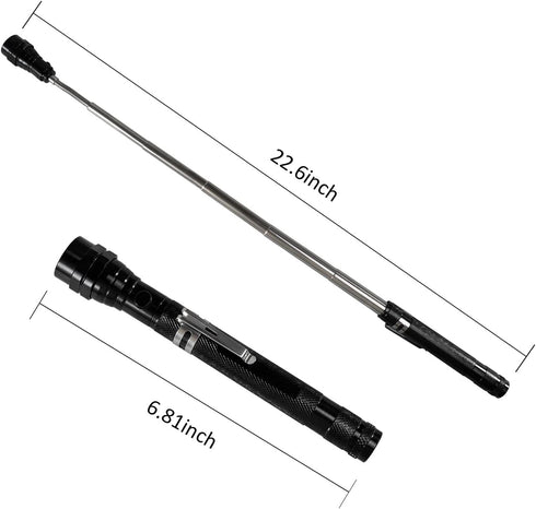 Magnetic Flashlight Gifts for Men, Telescoping Pickup Tool with LED, Cool Gadgets for Christmas
