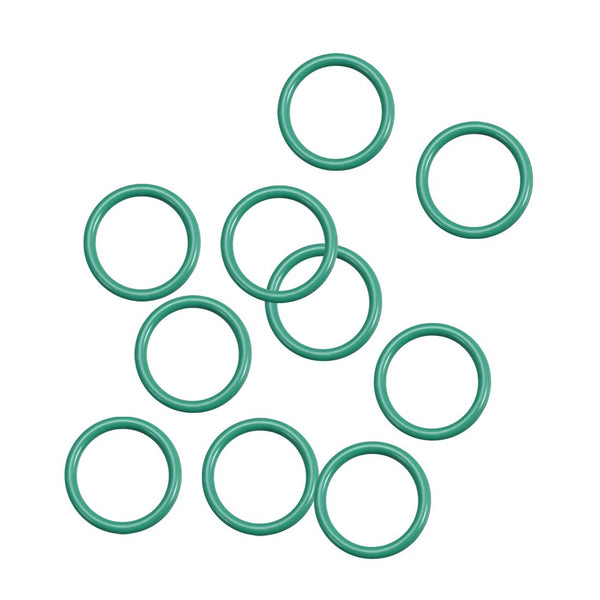 uxcell Fluorine Rubber O-Rings, 13mm OD 10mm ID 1.5mm Width FKM Seal Gasket, Green, Pack of 10