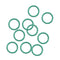 uxcell Fluorine Rubber O-Rings, 13mm OD 10mm ID 1.5mm Width FKM Seal Gasket, Green, Pack of 10