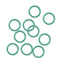 uxcell Fluorine Rubber O-Rings, 13mm OD 10mm ID 1.5mm Width FKM Seal Gasket, Green, Pack of 10