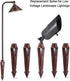 Ground Stake Spike for Outdoor Landscape Spot Path Solar Flood Light Replacement, 1/2"-14 NPSM Thread, 2 Pack
