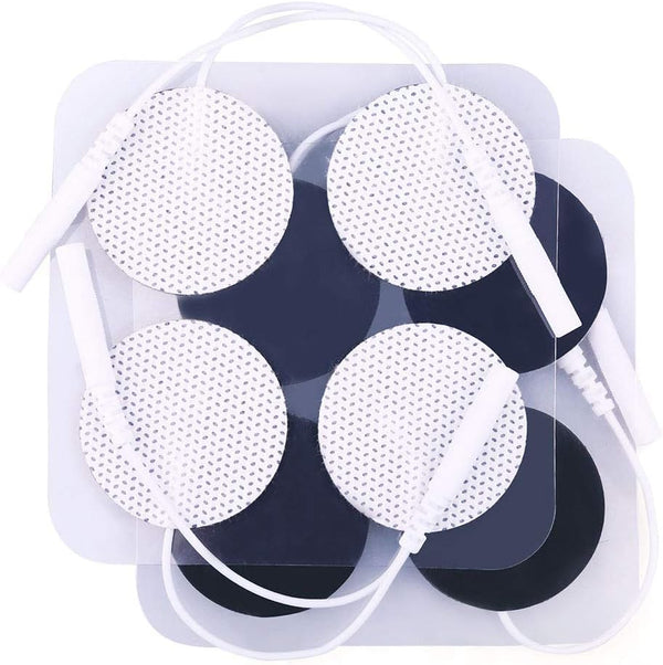 LotFancy TENS Unit Electrode Pads, 40PCS Round Electrodes Pads, 1.25" Reusable TENS