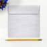 LUXPaper Square Invitation Envelopes, Peel & Press, 6" x 6", Silver Metallic, 80lb Text, 50 Qty
