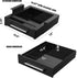 Under Desk Drawer Storage, Pull-Out Hidden Counter Drawer, Metal Sliding Organizer, Optional Bracket Height, Black