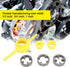 Akozon NPT Die Set Thread Maker PVC Thread Tool Maker Pipe Round Die Set Pipe Threader Plumbing Manual Hand Tool