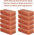Generic 8x4x2 pack 6 Himalayan Salt Bricks for Wall - Size of | Himalayan Pink Salt Bricks for Home | Salt Tiles