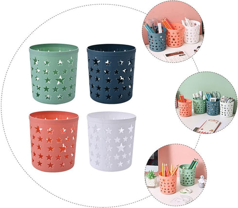 DOITOOL Locker Accessories Pencil Holder, 4pcs Desktop Office Pen Pencil Holder Cup, Makeup Brush Storage Organizer