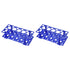 YOKIVE 2Pcs Tube Rack Holder - Polypropylene for 50ml, 15ml, 10ml Lab Test Tube (Blue, 28-Sockets)