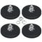 Flutesan Neodymium Magnet Rubber Coated Mounting Small Scratch Safe Black Stud Magnet