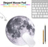 ProElife Round Mouse Pad Gaming Cute Moon Mousepad, 8.66-Inch Non-Slip Rubber Base for Home Office